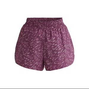 Women's Purple Patterned Shorts
